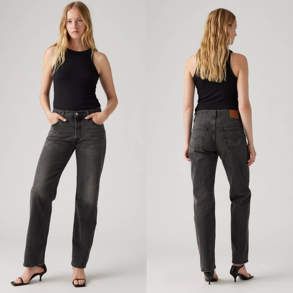 Levi's 501 '90s Jeans in Stitch School Black Size 25 - Picture 2 of 9